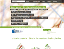 Tablet Screenshot of dabei-austria.at